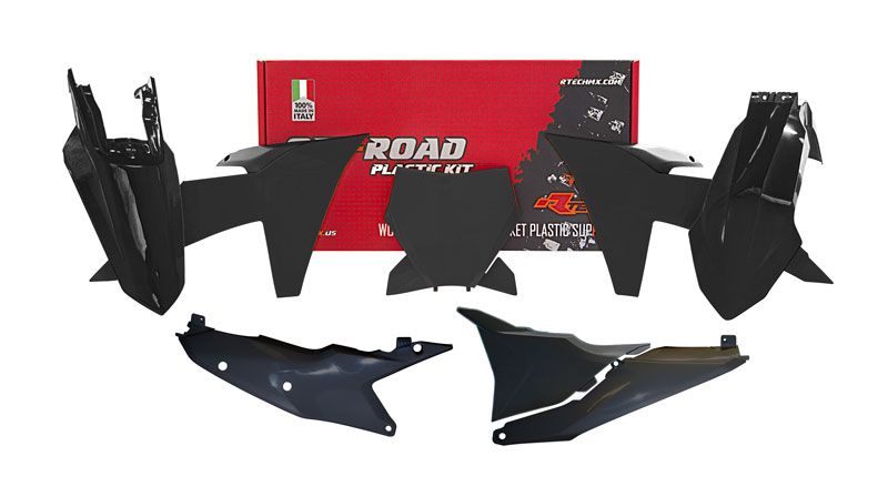 Load image into Gallery viewer, PLASTICS KIT RTECH 6 PIECE BLACK KTM SX SX-F XC XC-F
