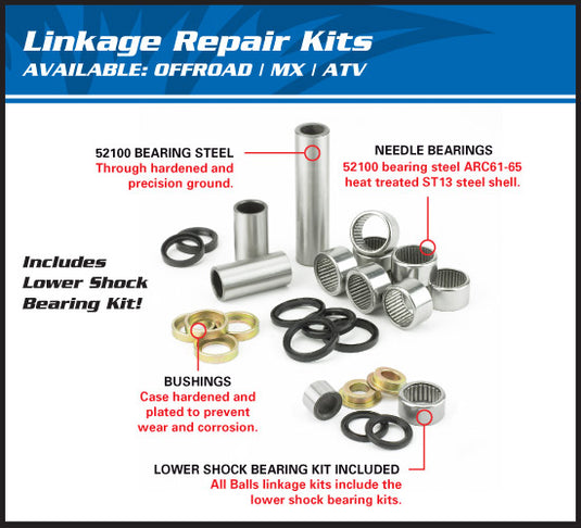 ALL BALLS LINKAGE BEARING KIT SUZUKI RM125 RM250 96-97