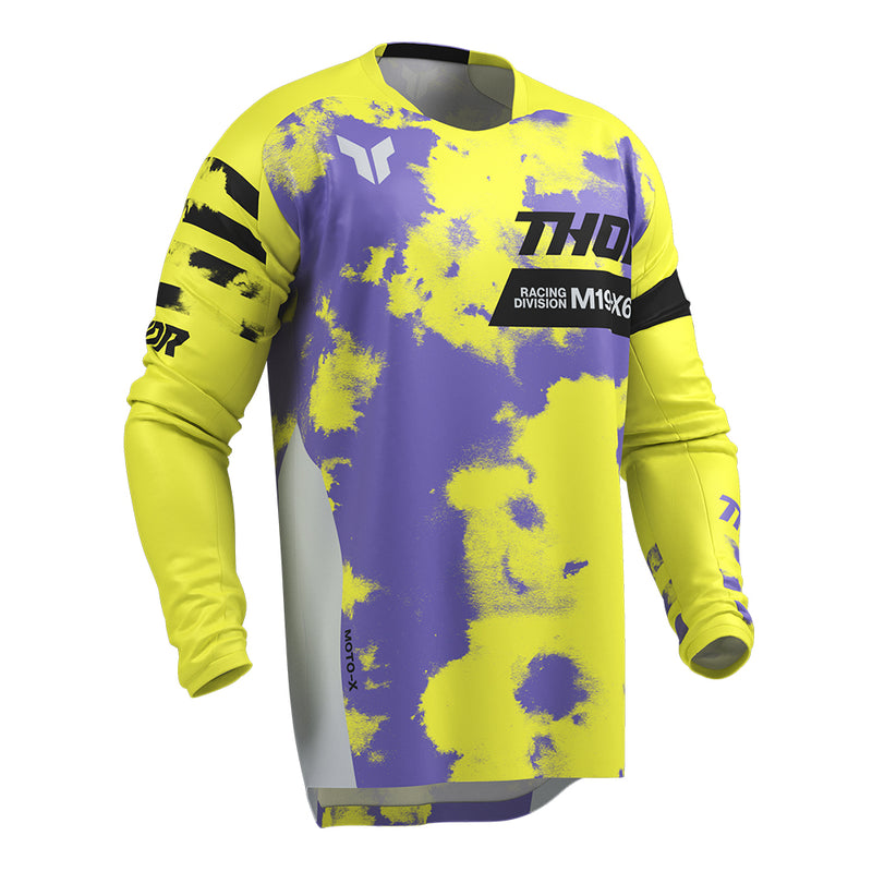 Load image into Gallery viewer, THOR MX JERSEY LAUNCHMODE BLEACH GRAY/ACID
