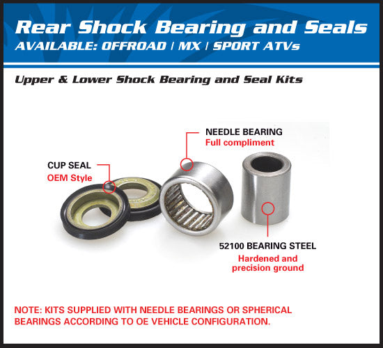 Load image into Gallery viewer, ALL BALLS SHOCK BEARING KIT UPPER REAR HONDA CR CRF
