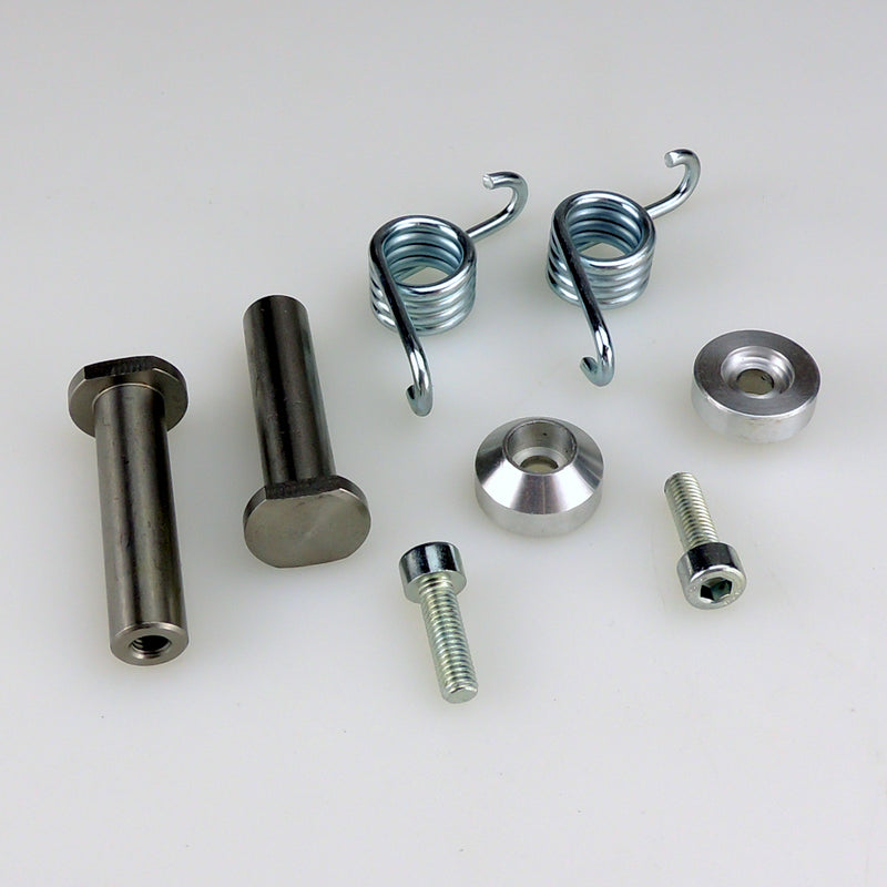 Load image into Gallery viewer, BOLT ON FOOTREST PIN &amp; SPRING SET 360MX 10MM
