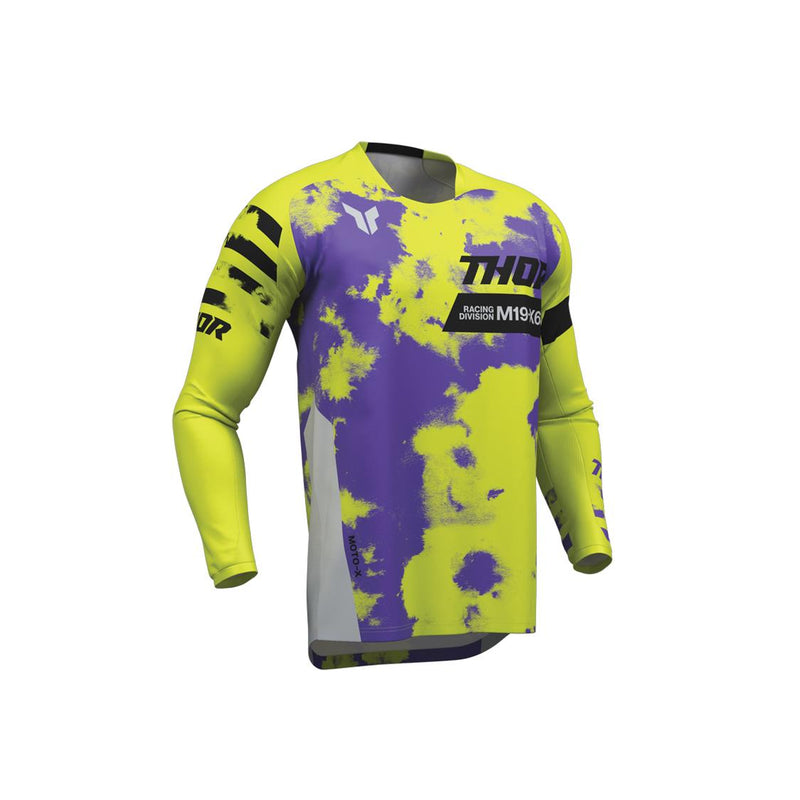 Load image into Gallery viewer, THOR MX YOUTH LAUNCHMODE BLEACH GRAY/ACID
