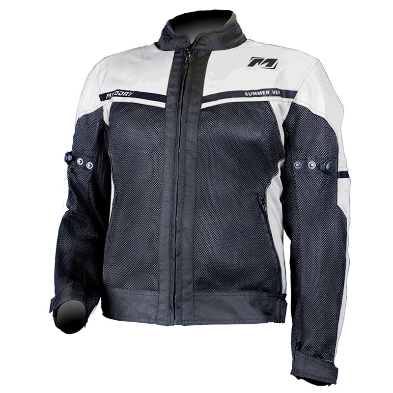 Load image into Gallery viewer, MOTODRY Summer Vent Jacket - White Black

