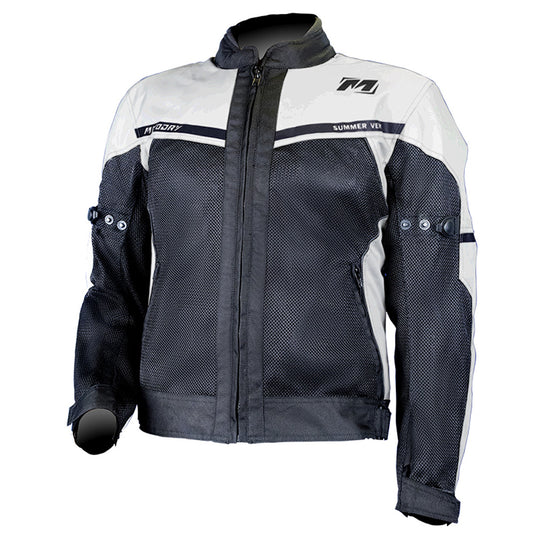 MOTODRY Summer Vent Jacket - White Black