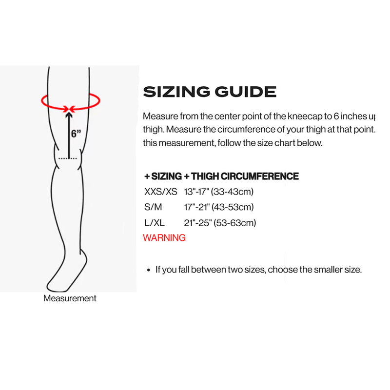 Load image into Gallery viewer, MOBIUS X8 Hybrid Knee Support Sizing
