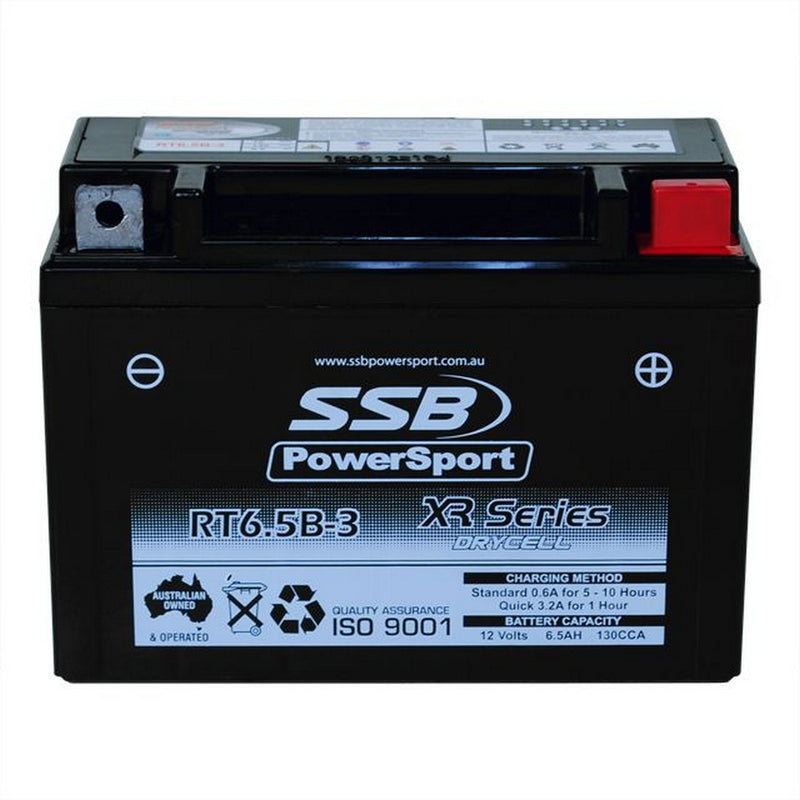Load image into Gallery viewer, MOTORCYCLE BATTERY AGM 12V 0.6AH 130CCA BY SSB HIGH PERFORMANCE
