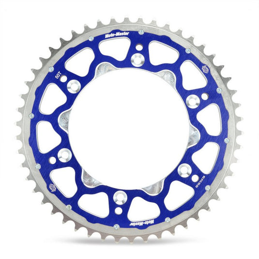 SPROCKET REAR MOTO MASTER FUSION DUAL RING 50T BLUE GAS GAS HUSABERG HUSQVARNA KTM