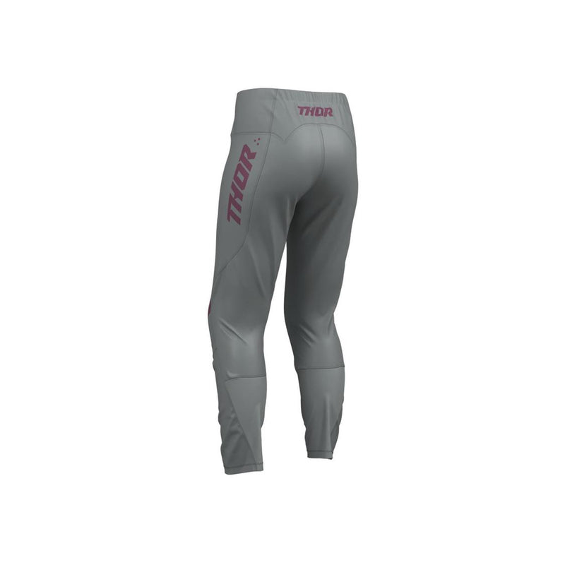 Load image into Gallery viewer, THOR MX PANT WOMENS RIDEMODE MENACE PUR/GRAY
