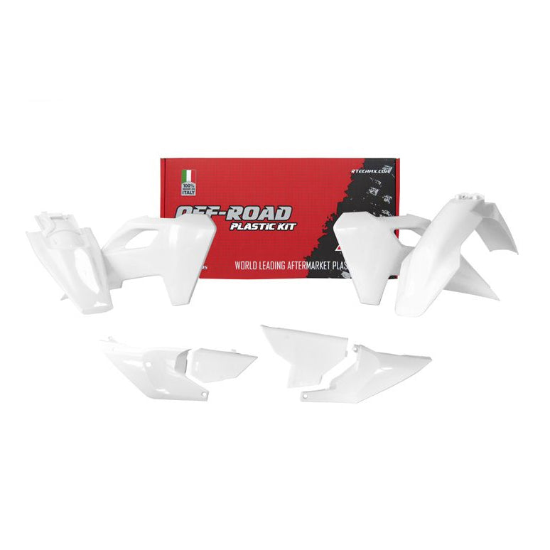 Load image into Gallery viewer, PLASTICS KIT RTECH 6 PIECE WHITE HUSQVARNA FE TE
