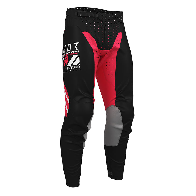 Load image into Gallery viewer, THOR MX PANT LAUNCHMODE FUTURA BLACK/RED
