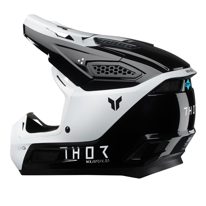 Load image into Gallery viewer, THOR HELMET FLEET STORM BLACK/WHITE
