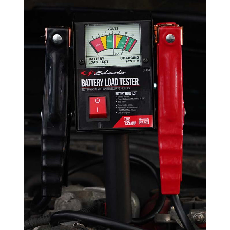 Load image into Gallery viewer, SCHUMACHER BATTERY LOAD TESTER WITH CLAMPS 135A BT453
