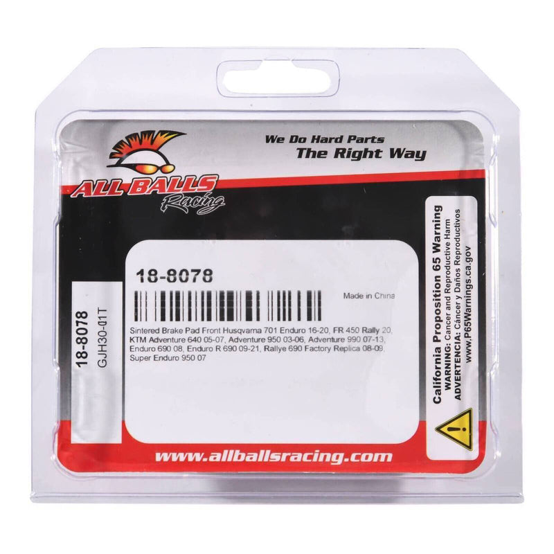 Load image into Gallery viewer, Sintered Brake Pad Front 18-8078
