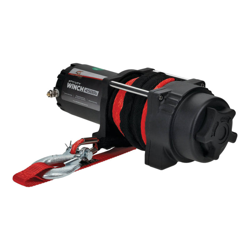 Load image into Gallery viewer, ALL BALLS 4 BOLT WINCH 4500LB with 33FT SYNTHETIC ROPE
