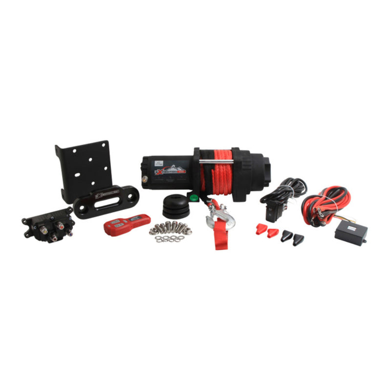 Load image into Gallery viewer, ALL BALLS 4 BOLT WINCH 4500LB with 33FT SYNTHETIC ROPE
