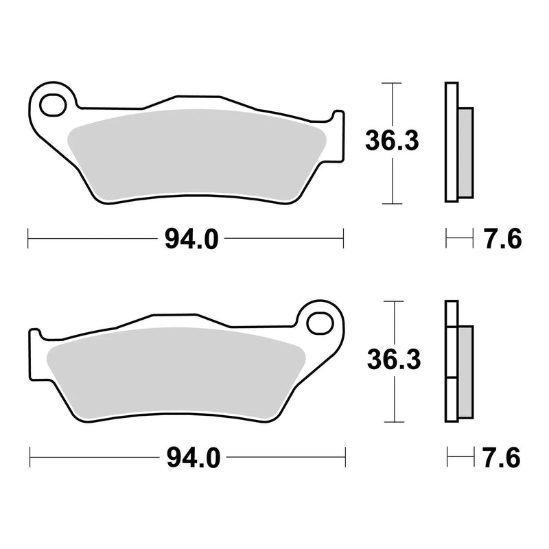 Load image into Gallery viewer, Brembo Upgrade Sinter Front Brake Pads 07BB04SX
