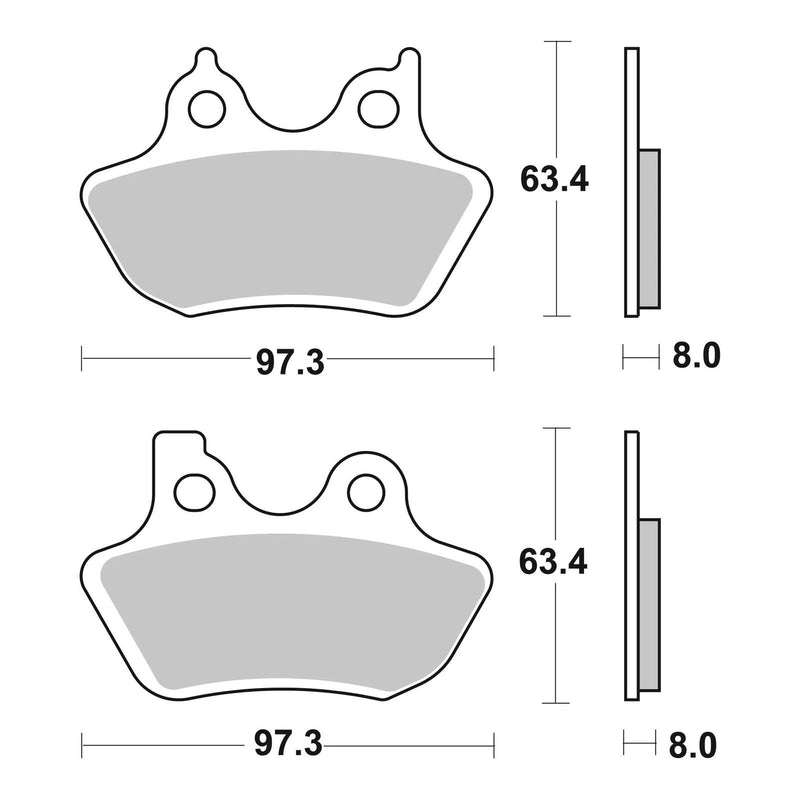 Load image into Gallery viewer, Brembo Prime Sinter Front Brake Pads 07HD16SA
