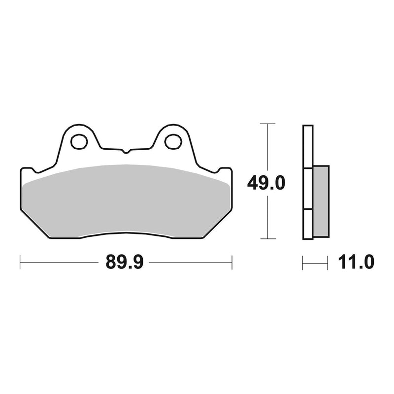 Load image into Gallery viewer, Brembo Prime Sinter Rear Brake Pads 07HO10SP
