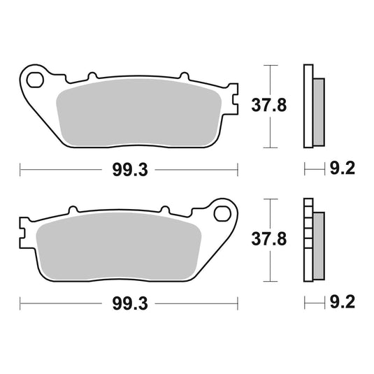 Brembo Prime Sinter Rear Brake Pads 07HO13SP