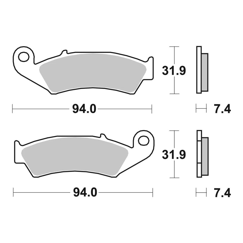 Load image into Gallery viewer, Brembo Prime Carbon Ceramic Front Brake Pads 07HO25TT
