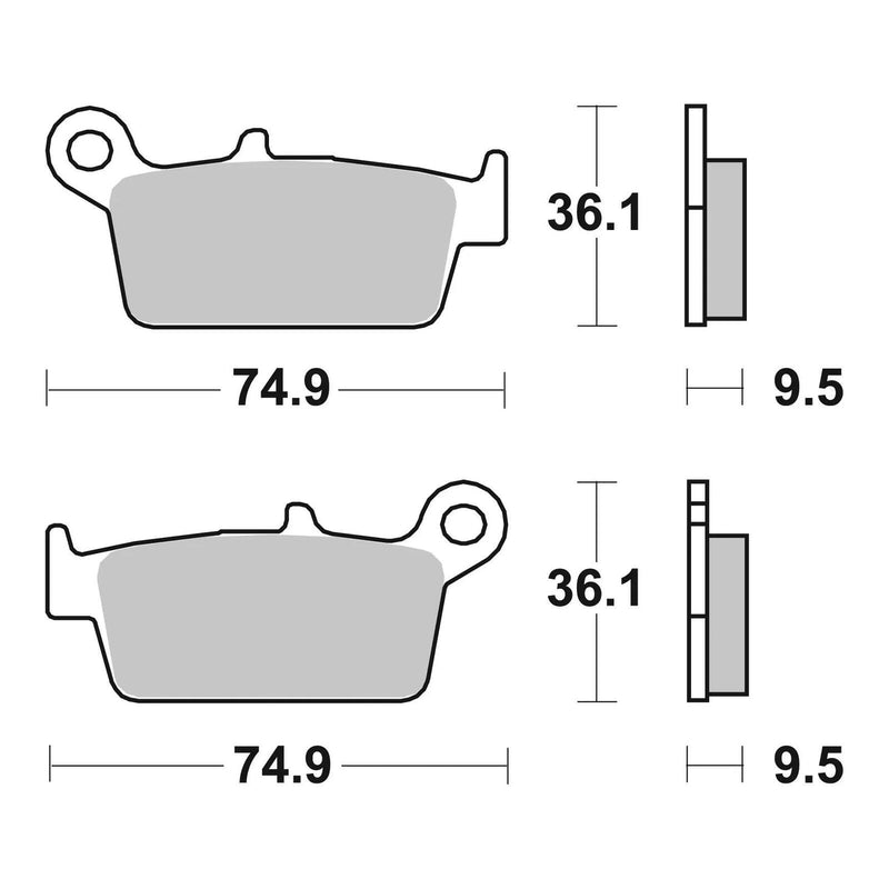 Load image into Gallery viewer, Brembo Prime Carbon Ceramic Rear Brake Pads 07HO26TT
