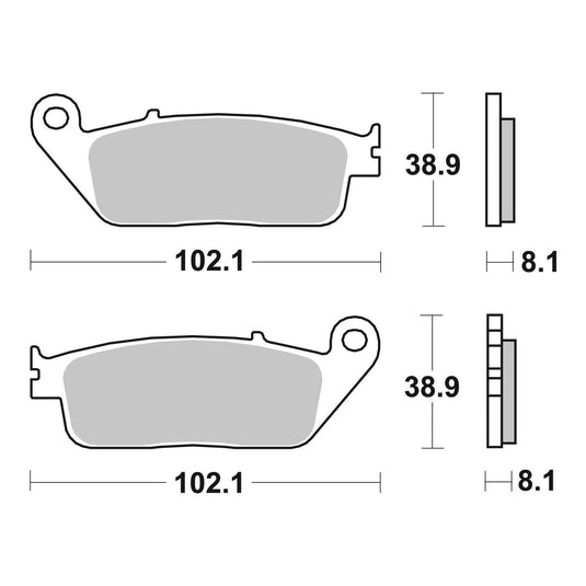 Brembo Prime Sinter Front Brake Pads 07HO30SA