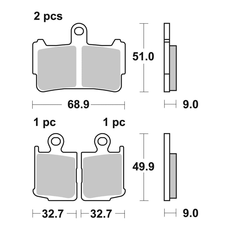 Load image into Gallery viewer, Brembo Prime Sinter Front Brake Pads 07HO37SA

