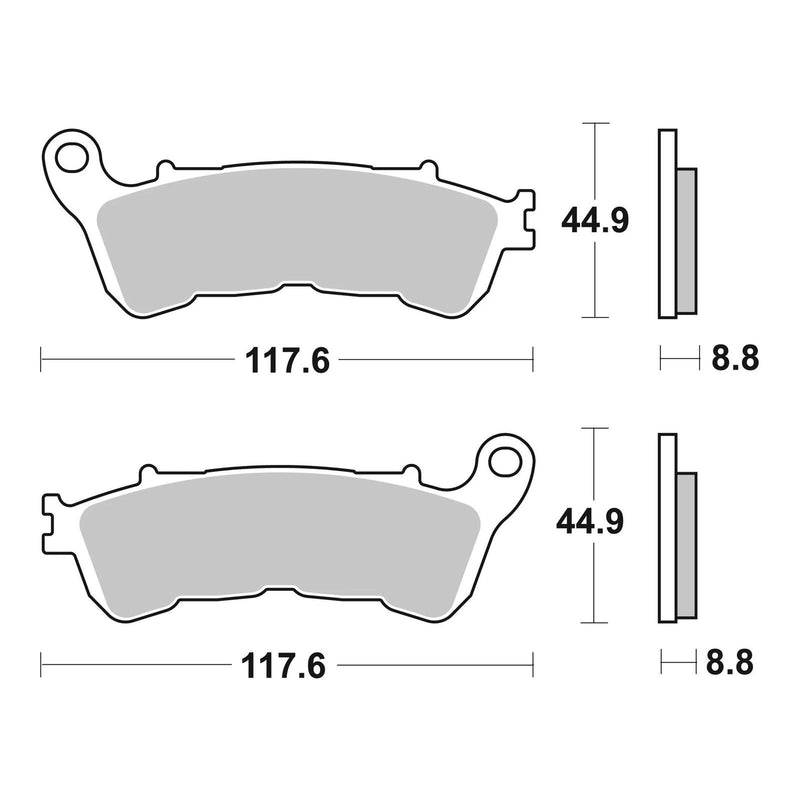 Load image into Gallery viewer, Brembo Prime Sinter Front Brake Pads 07HO57SA
