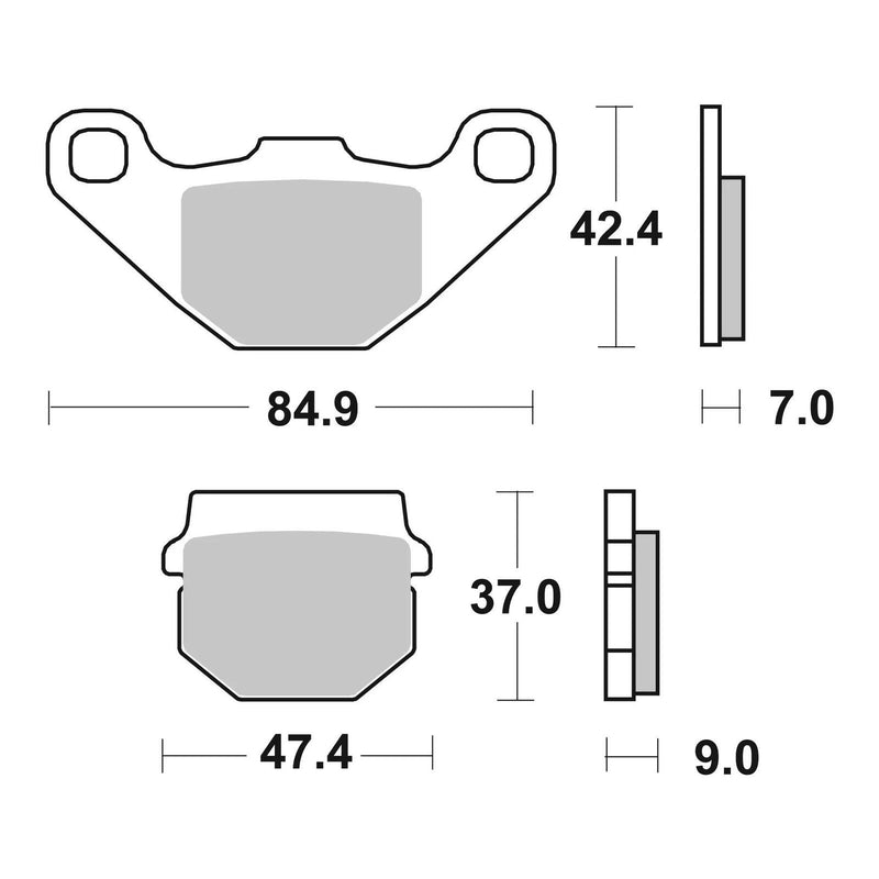 Load image into Gallery viewer, Brembo Upgrade Sinter Front Brake Pads 07KA07SX
