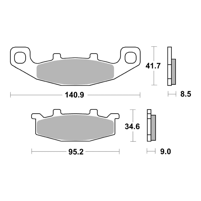 Load image into Gallery viewer, Brembo Prime Sinter Front Brake Pads 07KA09SA
