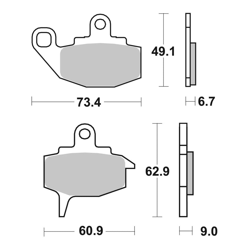 Load image into Gallery viewer, Brembo Prime Carbon Ceramic Front Brake Pads 07KA10TT
