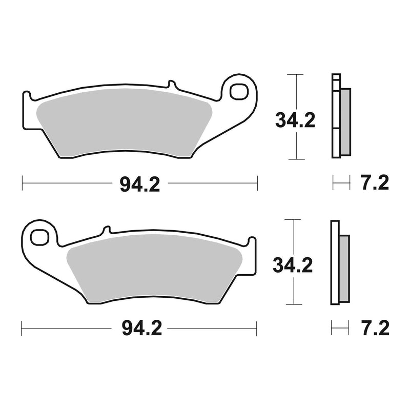 Load image into Gallery viewer, Brembo Prime Sinter Front Brake Pads 07KA17SD
