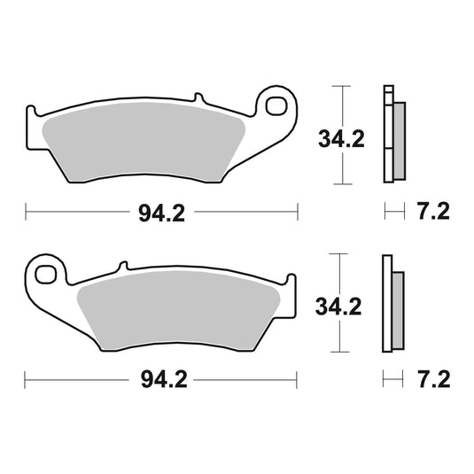 Brembo Prime Sinter Front Brake Pads 07KA17SD