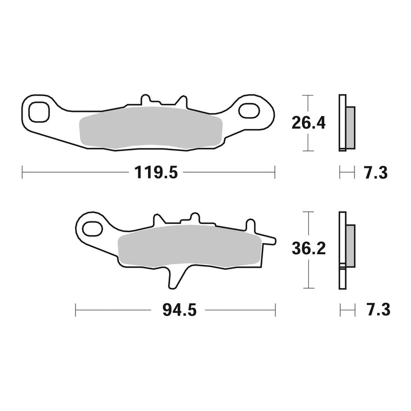 Load image into Gallery viewer, Brembo Upgrade Sinter Front Brake Pads 07KA22SX
