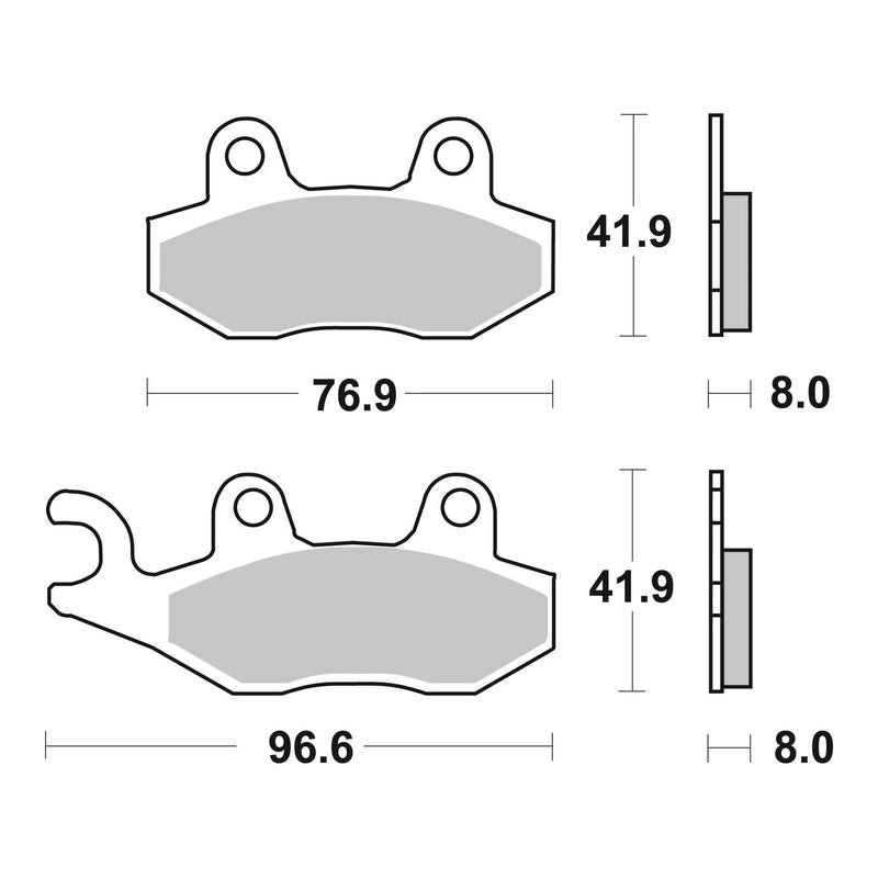 Load image into Gallery viewer, Brembo Prime Sinter Rear Brake Pads 07SU12SP
