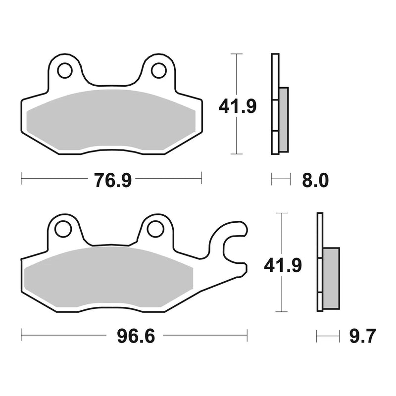 Load image into Gallery viewer, Brembo Prime Sinter Rear Brake Pads 07YA20SP
