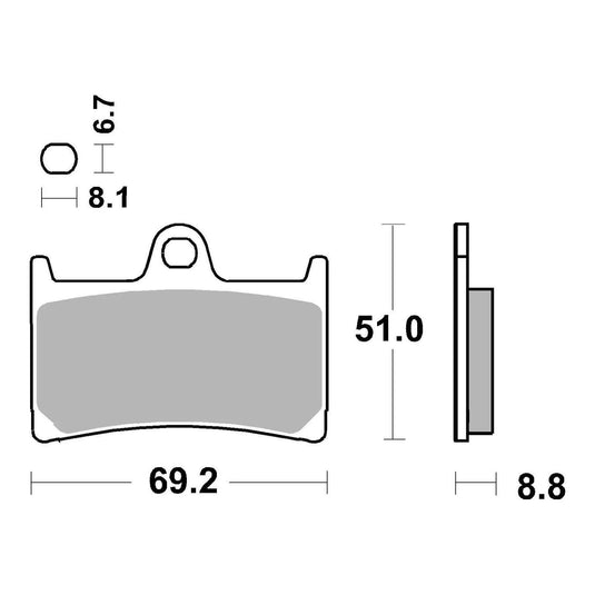 Brembo Xtra Sinter Front Brake Pads 07YA23SR