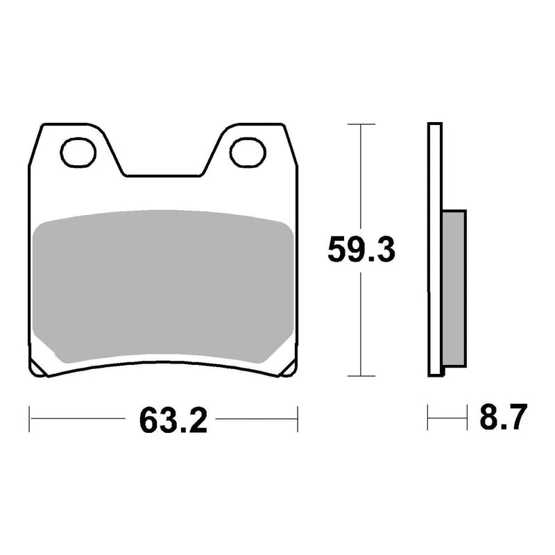 Load image into Gallery viewer, Brembo Prime Sinter Rear Brake Pads 07YA40SP
