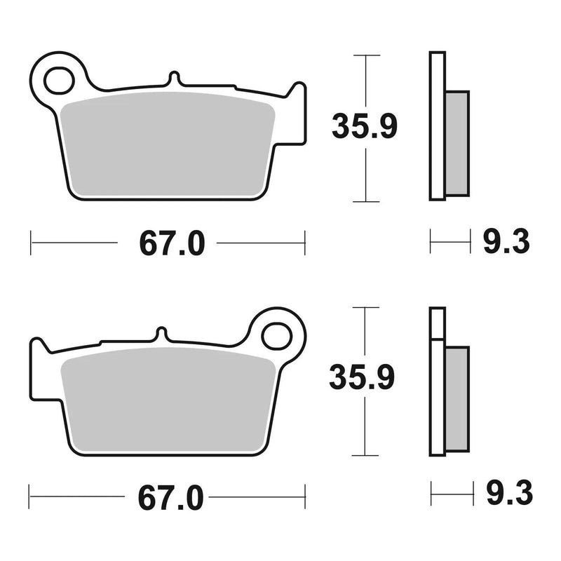 Load image into Gallery viewer, Brembo Upgrade Sinter Rear Brake Pads 07YA41SX
