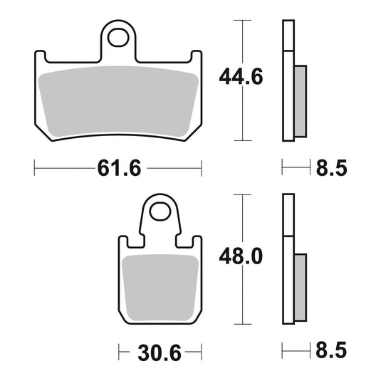 Brembo Prime Sinter Front Brake Pads 07YA46SA