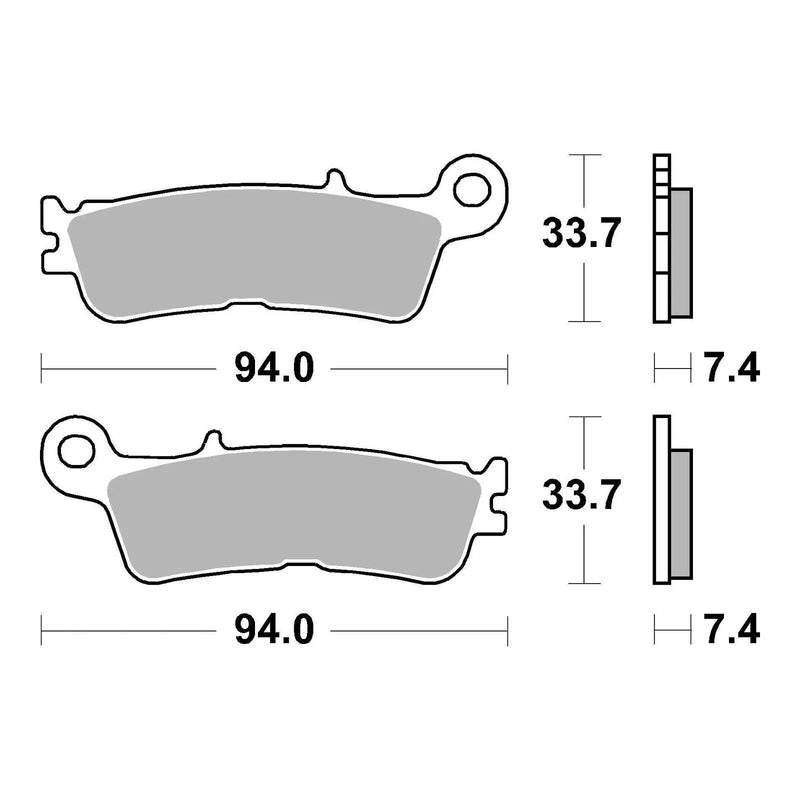 Load image into Gallery viewer, Brembo Prime Sinter Front Brake Pads 07YA55SD
