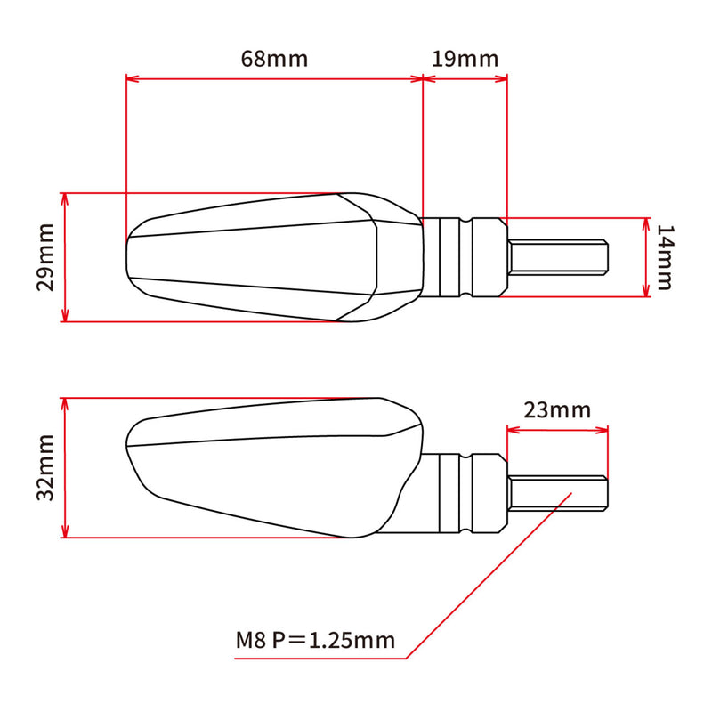 Load image into Gallery viewer, DRC 602 LED Flasher Lights (12V / Orange / Pair)
