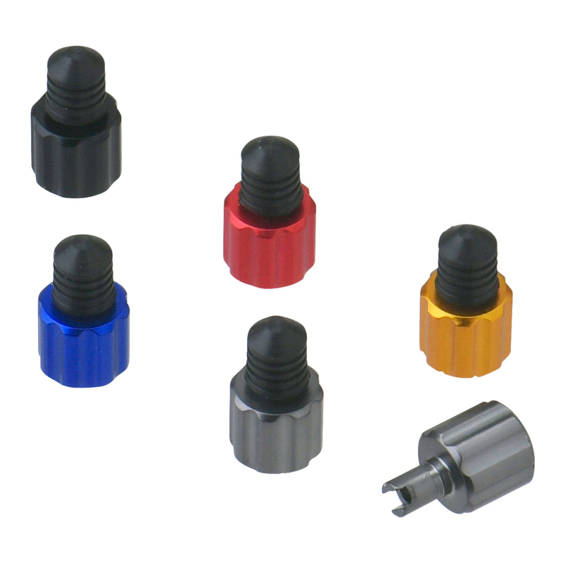 Load image into Gallery viewer, DRC AIRVALVE CAP W/VALVE WRENCH 2PCS GOLD
