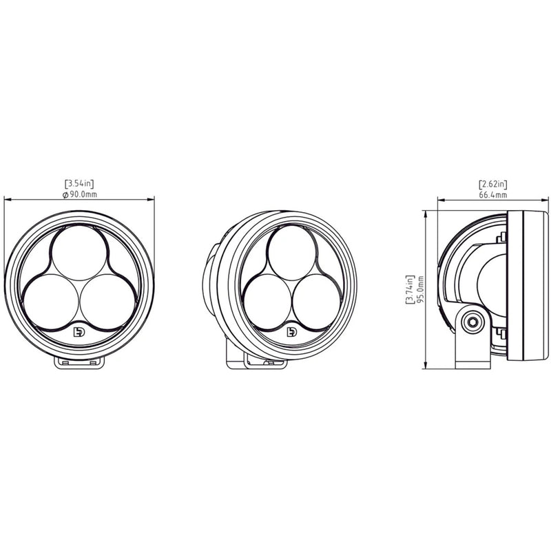 Load image into Gallery viewer, Denali D3 LED Driving Light - DataDim™ Technology - Single

