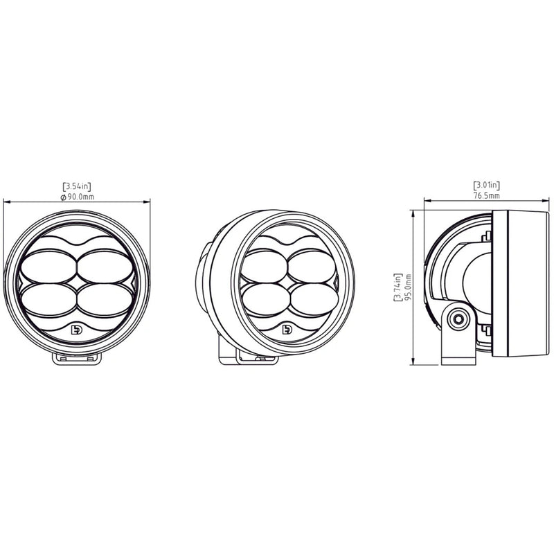 Load image into Gallery viewer, Denali D3 LED Fog Light - DataDim™ Technology - Single
