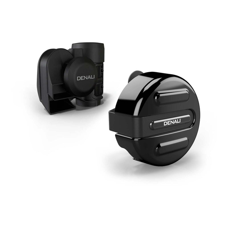 Load image into Gallery viewer, Denali SoundBomb V-Twin Dual-Tone Air Horn with Cover - Black

