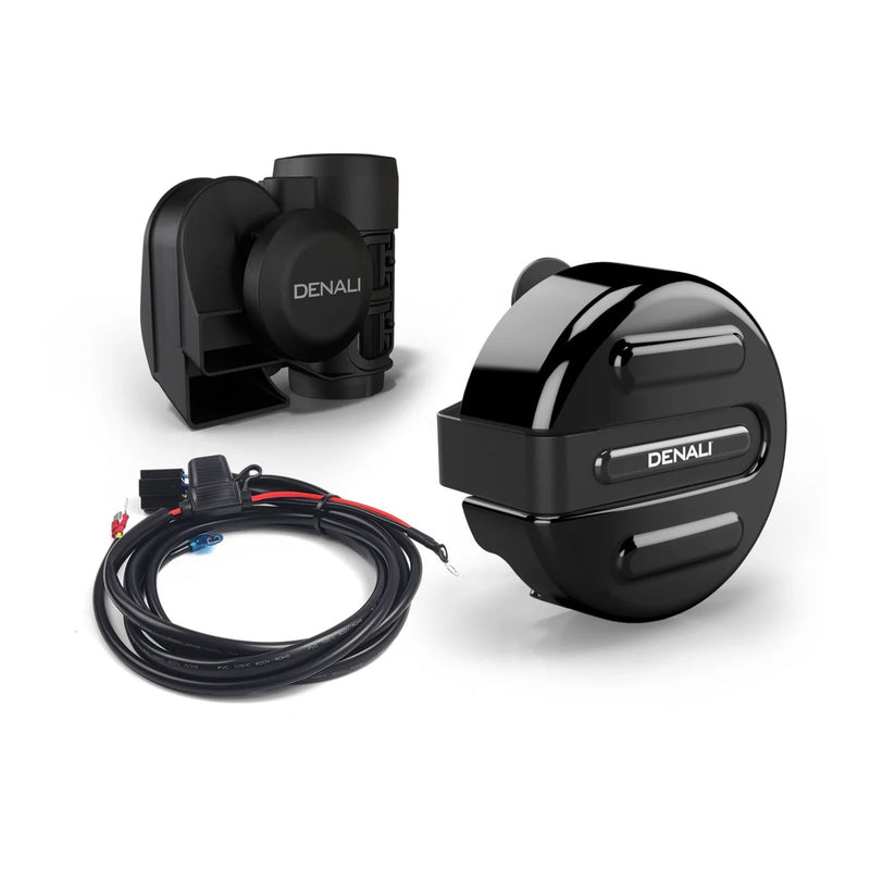 Load image into Gallery viewer, Denali SoundBomb V-Twin Air Horn with Cover / Harness
