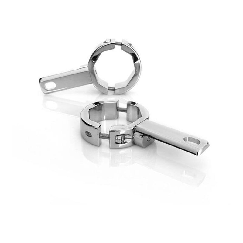 Load image into Gallery viewer, Denali Conv Fork Tube Light Mount/ 39-49mm Diametre Tubes - Chrome
