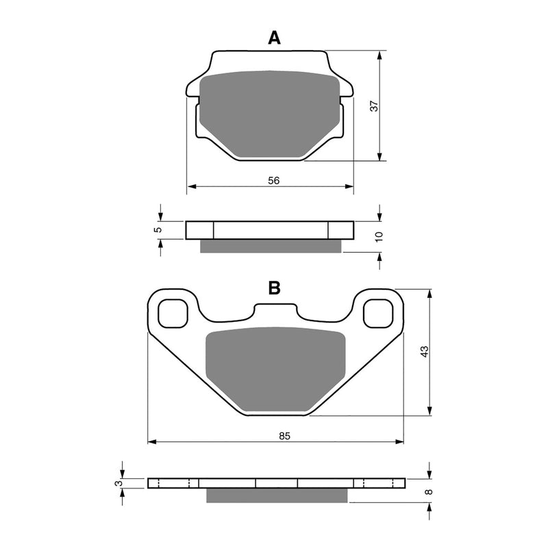 Load image into Gallery viewer, GOLDfren Brake Pads - S3 Sintered Sports
