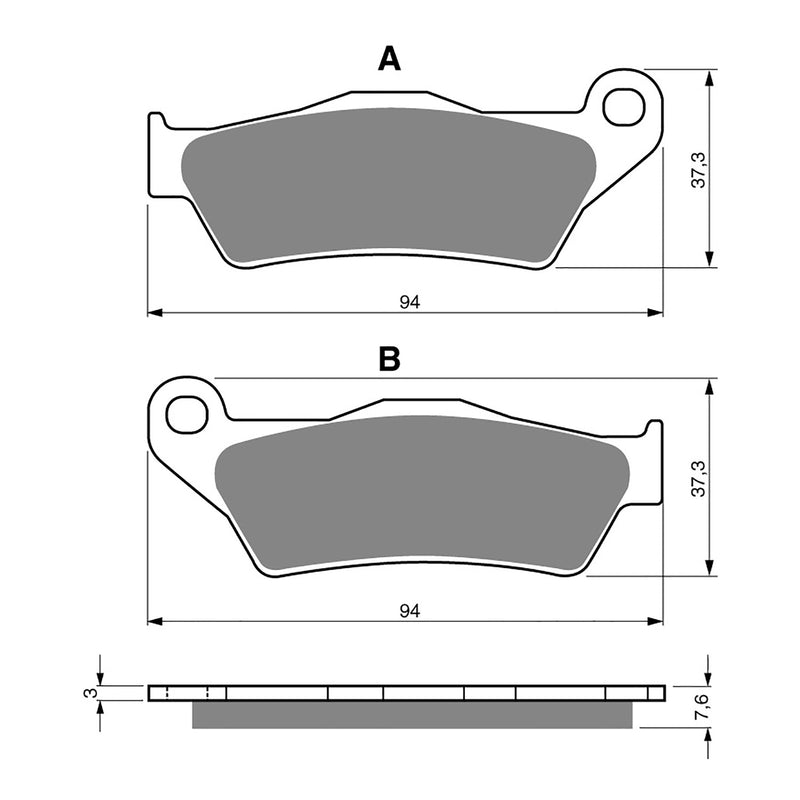 Load image into Gallery viewer, GOLDfren Brake Pads - S3 Sintered Sports
